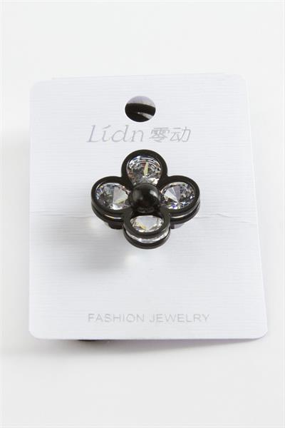 Çiçek Taşlı Lastikli Toka