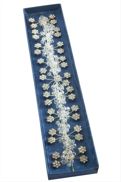 Çiçek Taşlı Saç Aksesuarı