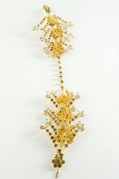 Çiçek Taşlı Saç Aksesuarı