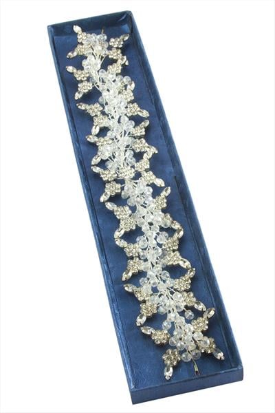 Çiçek Taşlı Saç Aksesuarı