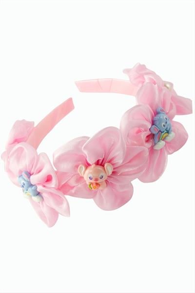 Çiçek Tavşancık Tüllü Çocuk Taç