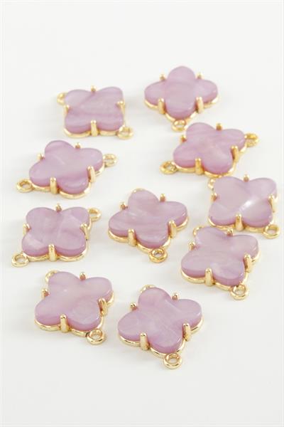 Çiçek Tek Kulp Polyester Bileklik ve Kolye Ucu Aparatı 1 Adet