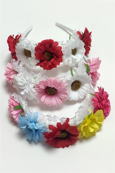Çiçek Tüllü Taç