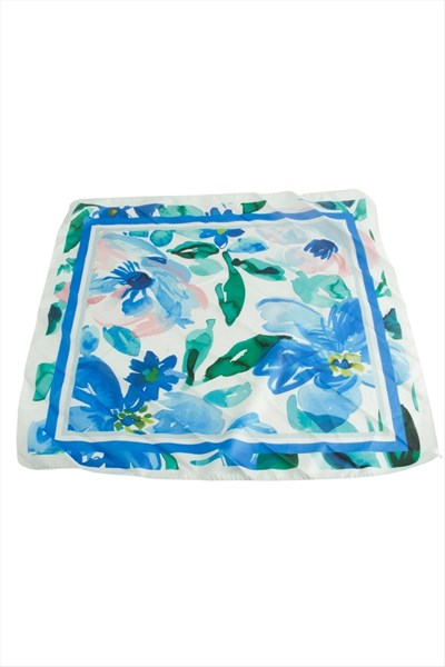 Çiçek Zr Saten Fular 50*50 cm