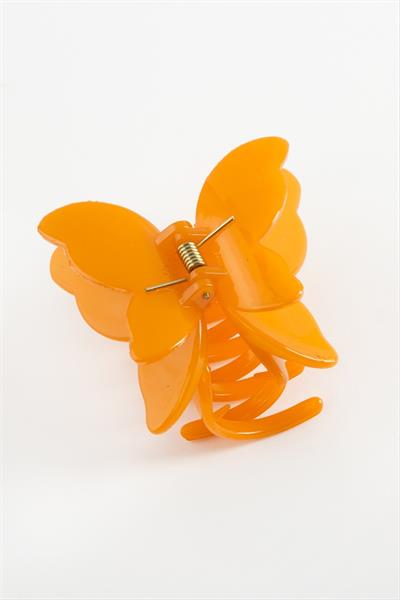 Çift Kanatlı Kelebek Renkli Mandal Toka 8 cm