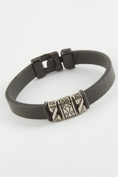 Çini Desenli Kaliteli Suni Deri Bileklik