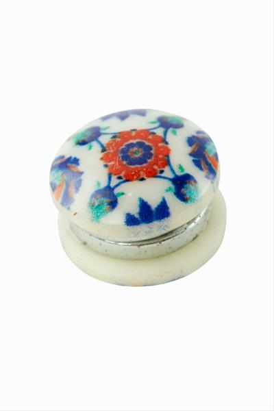 Çini Desenli Kupa Eşarp Mıknatısı 1 Adet