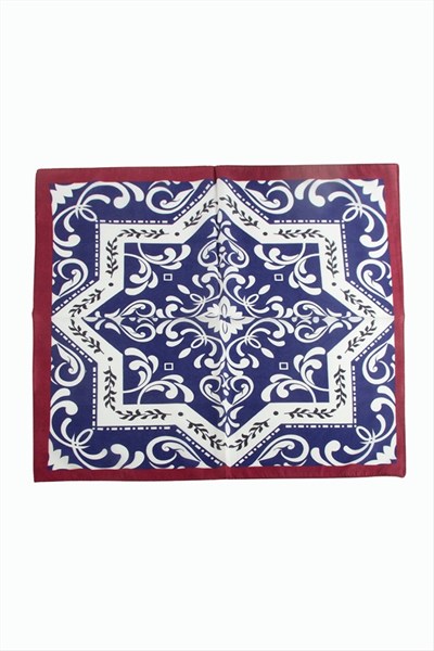Çini Desenli Zr Şifon Fular 50*50 cm