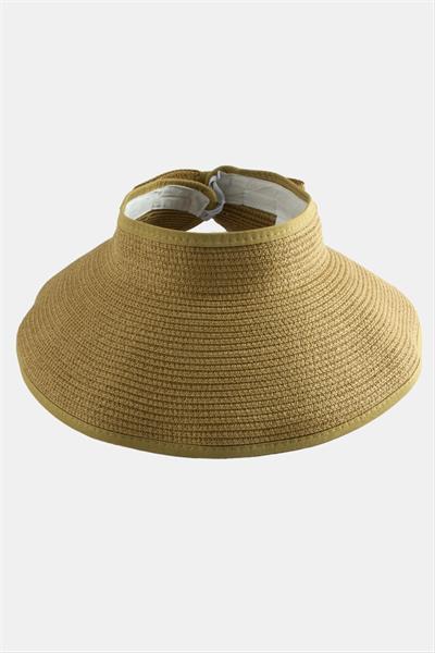 Cırtcırtlı Hasır Plaj Şapkası