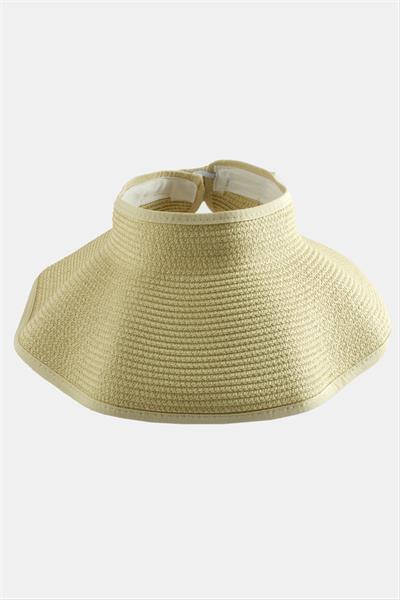 Cırtcırtlı Hasır Plaj Şapkası