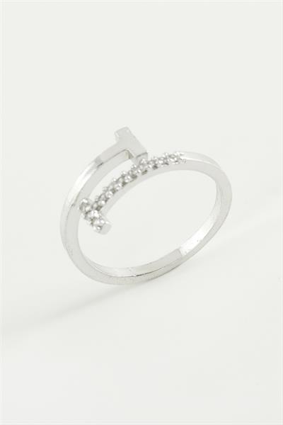 Çivi Zirkon Taşlı Yüzük