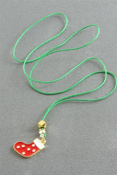 Çorap Yılbaşı İpli Kolye