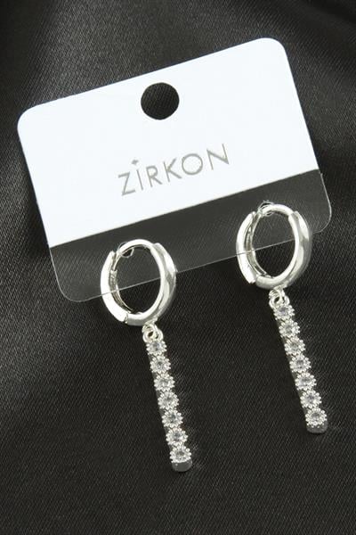 Çubuk Zirkon Taşlı Küpe