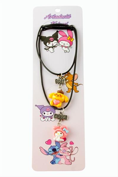 Çzgflm Karakteri Arkadaşlık Kolyeleri (Çift Kolye)