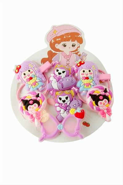 Çzgflm Karakteri Çocuk Lastikli Pens Toka 8 Adet