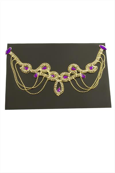 Damla Şerit Taşlı Alınlık