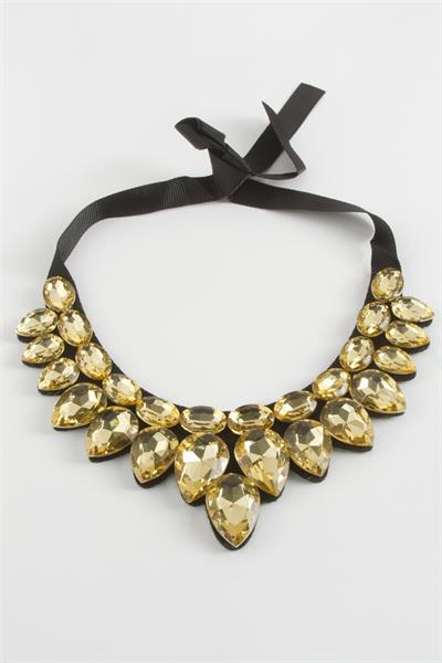 Damla Taşlı Yaka Kolye