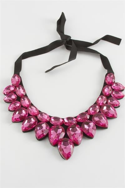 Damla Taşlı Yaka Kolye