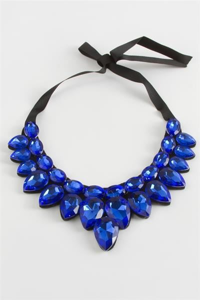 Damla Taşlı Yaka Kolye