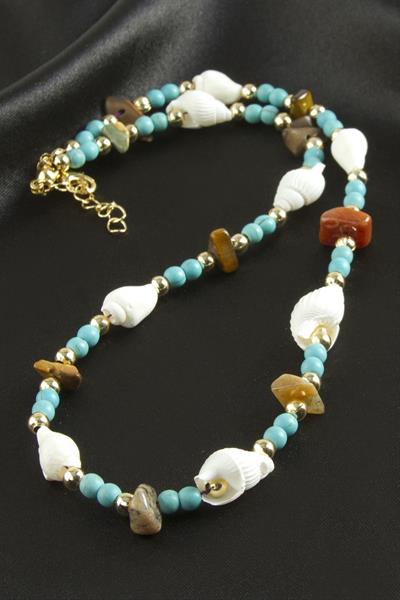 Deniz Kabuğu Boncuk Kolye