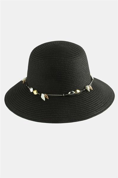 Deniz Kabuğu Hasır Şapka