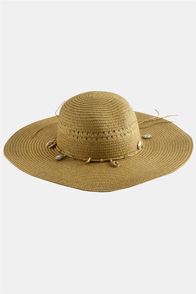 Deniz Kabuğu Hasır Şapka