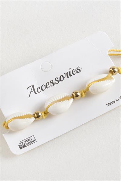 Deniz Kabuğu Makrome İp Bileklik