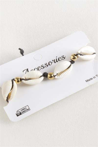 Deniz Kabuğu Makrome İp Bileklik