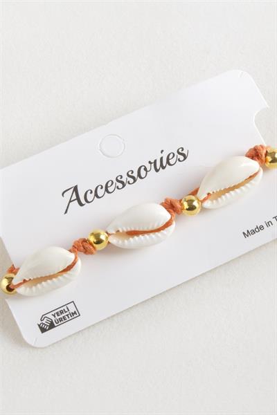 Deniz Kabuğu Makrome İp Bileklik