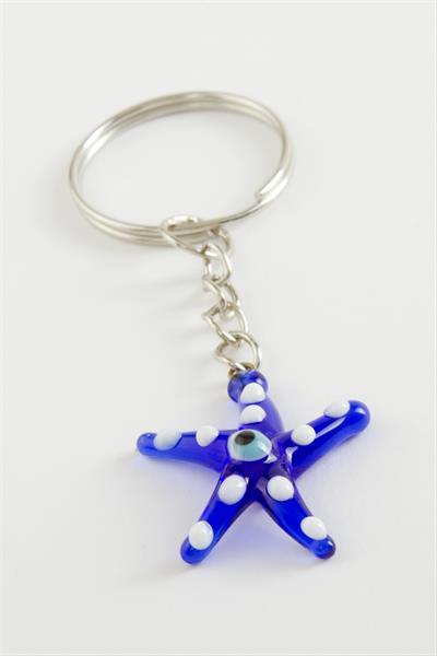 Deniz Yıldızı Cam Anahtarlık