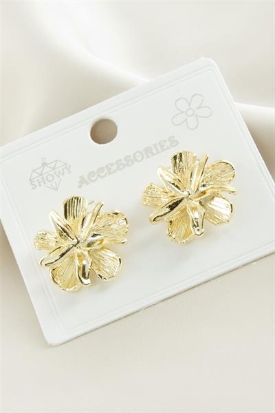 Deniz Yıldızı Çiçek Metal Küpe