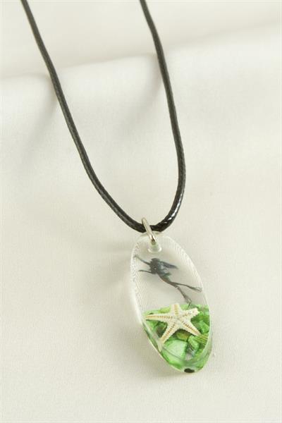 Deniz Yıldızı Elips Epoksi Kolye