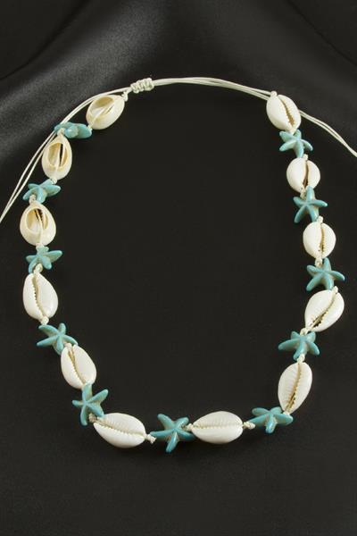 Deniz Yıldızı İstiridye Makrome Kolye