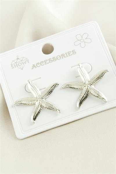 Deniz Yıldızı Metal Küpe