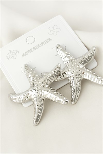 Deniz Yıldızı Metal Küpe