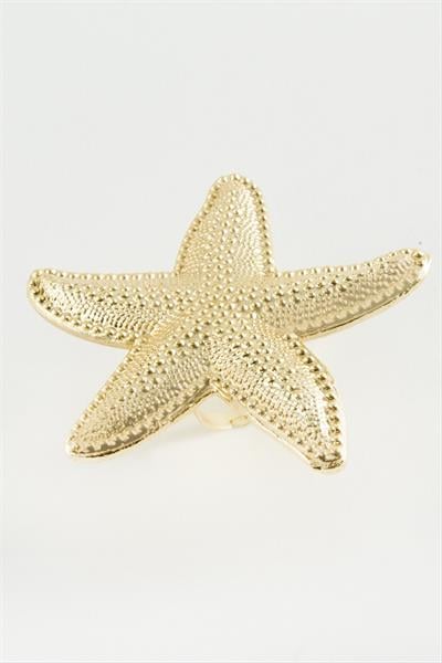 Deniz Yıldızı Metal Yüzük