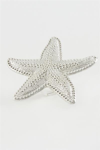 Deniz Yıldızı Metal Yüzük