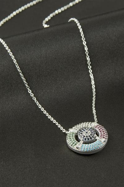 Dümen Zirkon Taşlı Kolye