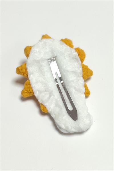 El Yapımı Güneş İşlemeli Örgülü Çıtçıtlı Toka