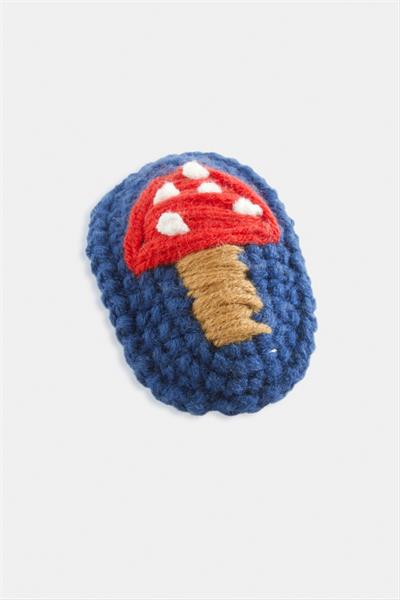 El Yapımı Mantar İşlemeli Örgülü Çıtçıtlı Toka