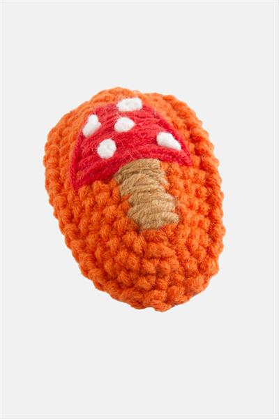 El Yapımı Mantar İşlemeli Örgülü Çıtçıtlı Toka