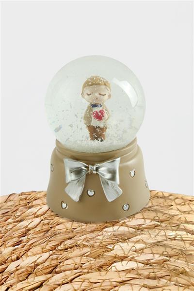 Erkek Çocuk Işıklı Kar Küresi Minik