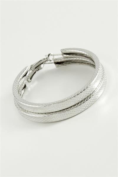 Ezme Kare Halka Küpe 5,5 cm