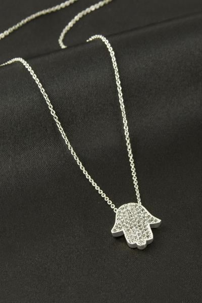 Fatma Ana Eli Zirkon Taşlı Kolye