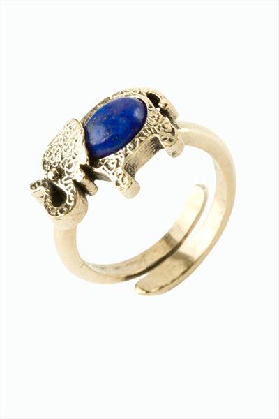 Fil Doğaltaşlı Otantik Yüzük