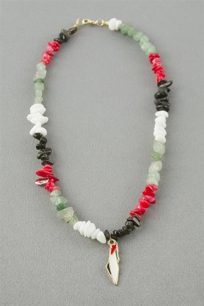 Filistin Kırık Doğaltaş Kolye