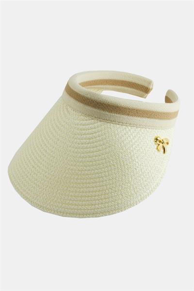 Fiyong Kasketli Hasır Plaj Şapkası