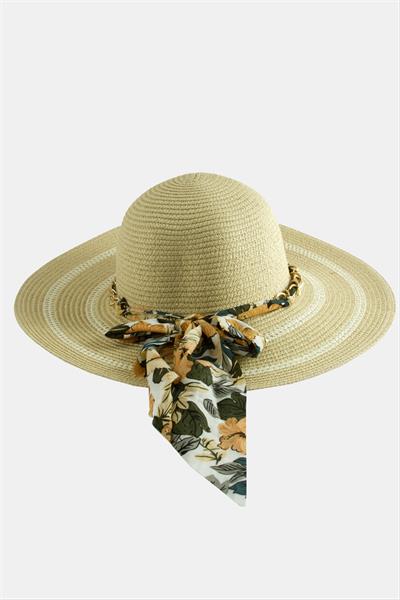 Fiyong Zincir Örgülü Hasır Şapka