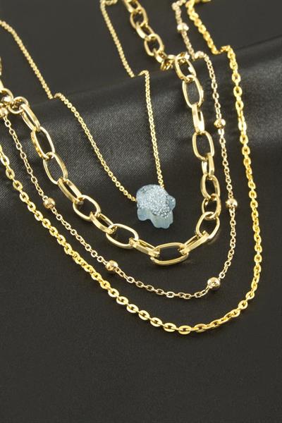 Ftm Ana Eli Dörtlü Kolye