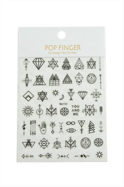 Geometri Tattoo Dövme Sticker